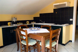 Kitchen corner of Etna apartment
